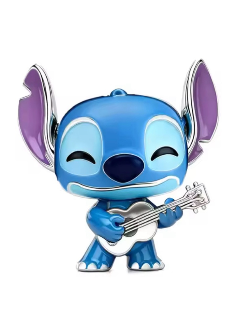 NWOT Disney Stitch Happily Playing a Ukulele Charm Sterling Silver 925